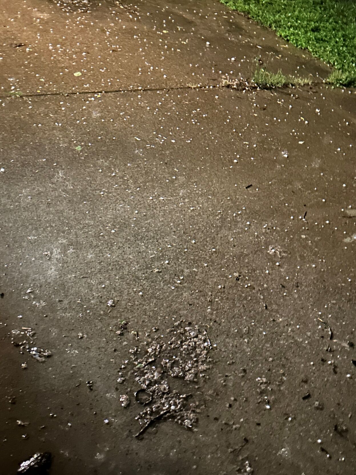 Hail on Goldsmith Lane