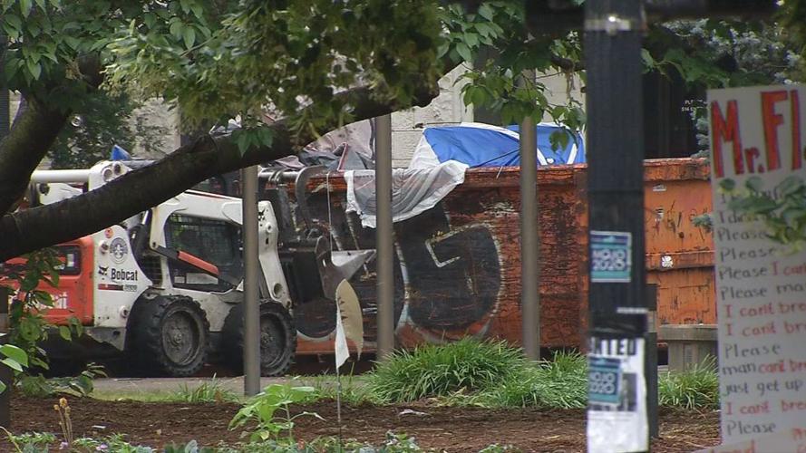 Jefferson Square Park cleanup