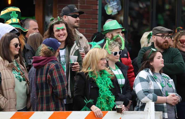 Crowd smiles during parade