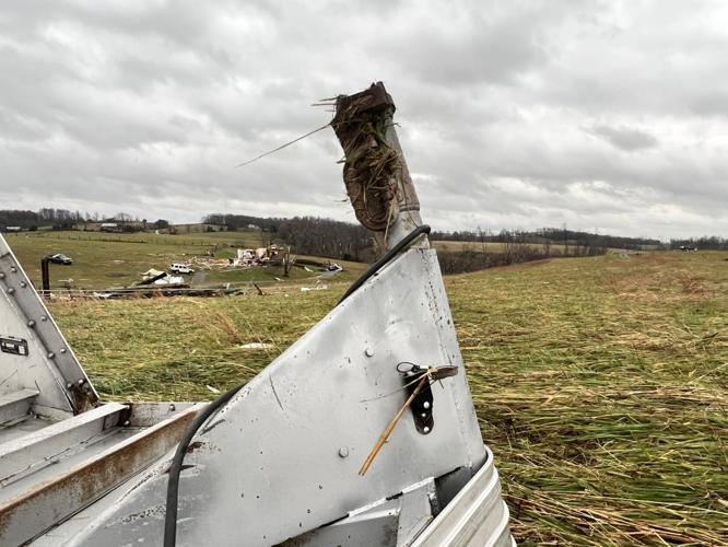Damage in western Kentucky after Dec. 10-11, 2021 tornadoes