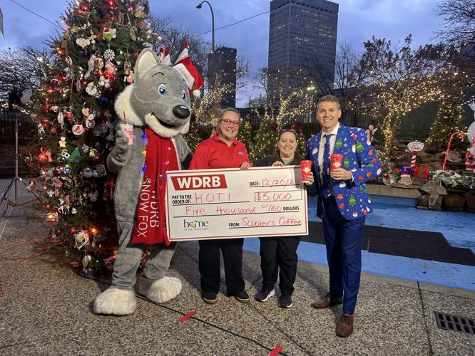 Scooter's Coffee 2024 Jingle Tree donation