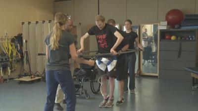 U of L research has paralyzed patients learning to stand and walk