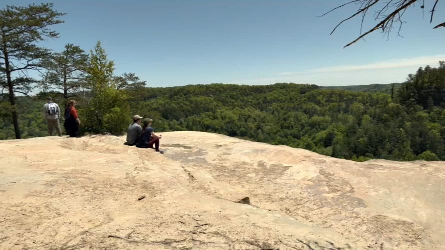 Hikers at Red River Gorge