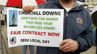 labor dispute valets sign