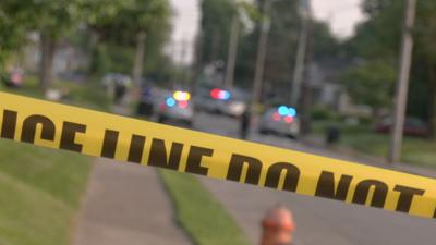 Crime scene tape in Louisville