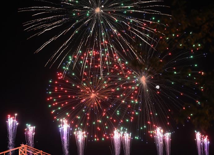 Fireworks go off at Thunder