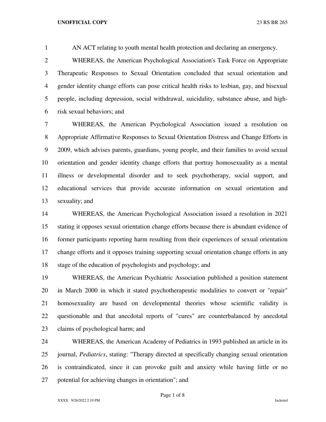 House Bill 162