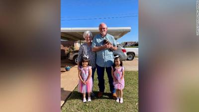 After finding a Christmas wish list tied to a balloon, this man drove hundreds of miles to make two little girls' dreams come true