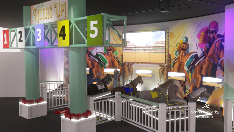 KENTUCKY DERBY MUSEUM - NEW RIDERS UP EXHIBIT RENDERING 3