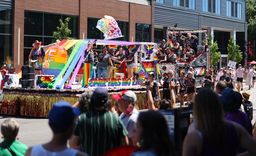 Float moves down Market Street
