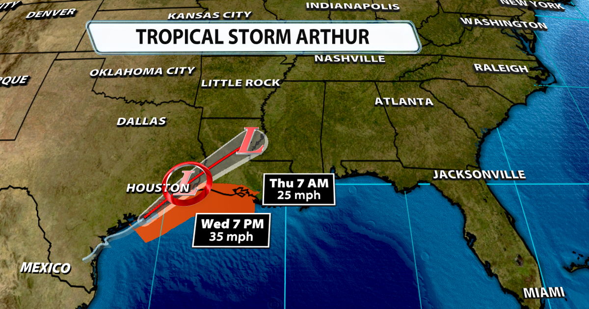 Tropical Storm Arthur Has Formed In The Gulf Jun 17, 2026 Jun 17, 2026 Updated 12 mins ago