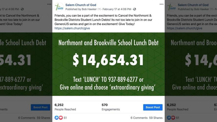Salem Church of God Lunch Debt Cancel Ad