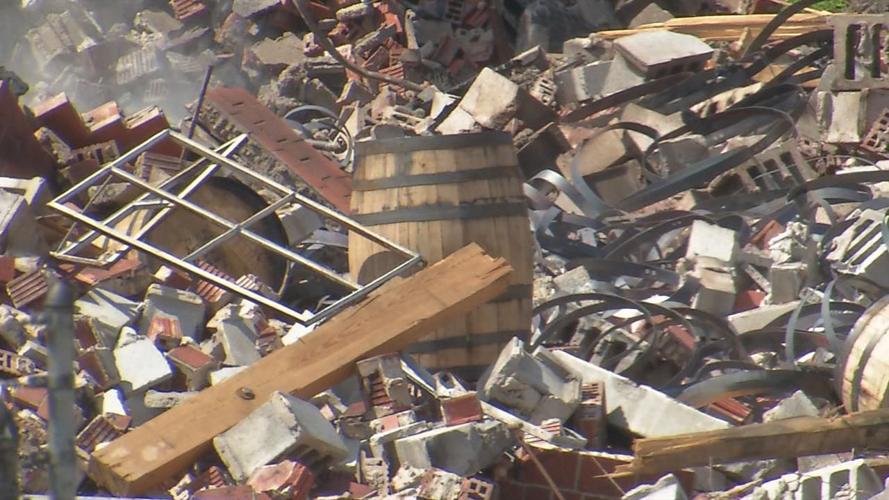 Jim Beam bourbon warehouse fire aftermath (June 5, 2019)