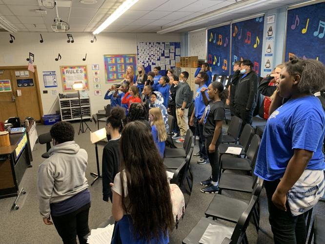 Nick Claussen's choir class