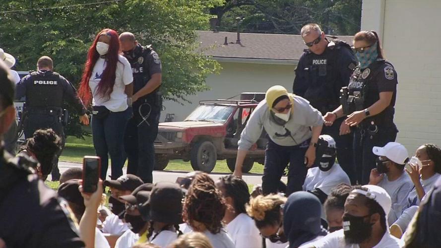 Protesters arrested in front of AG home