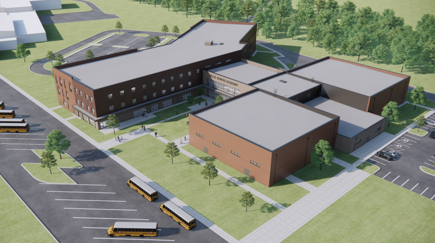 W.E.B. DuBois Academy expansion rendering