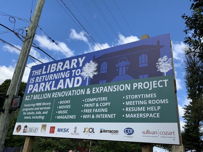Groundbreaking for the Parkland Library renovation project held on Sept. 29, 2022