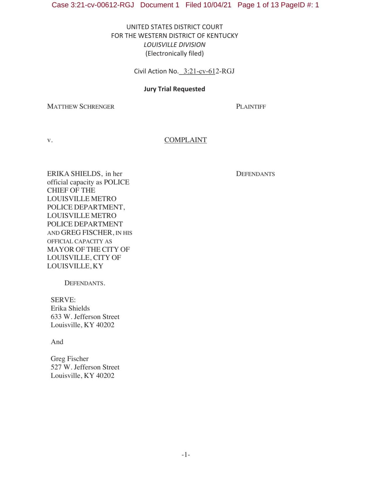 LMPD abortion clinic lawsuit