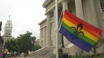 Flag raised at Metro Hall to kick off Pride Week in Louisville