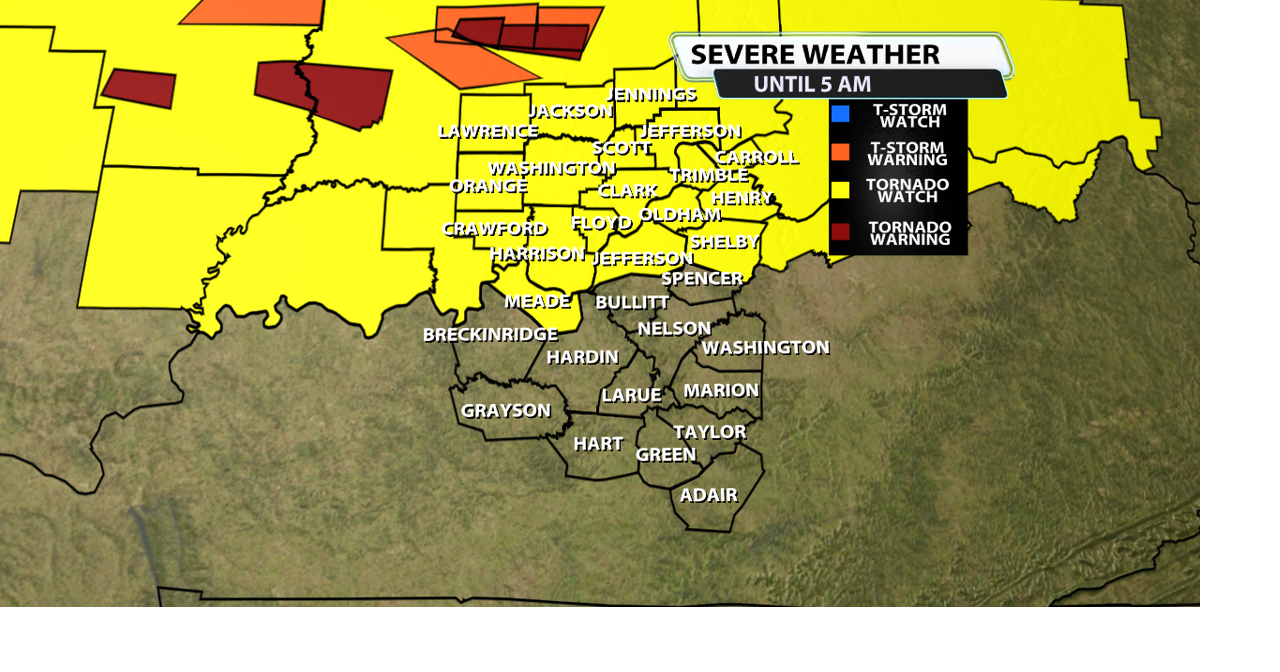 Expanded: The Tornado Watch Now Includes Louisville. Jun 17, 2026 1 hr ago