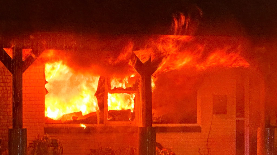 National Apartments fire in Scottsburg, Indiana