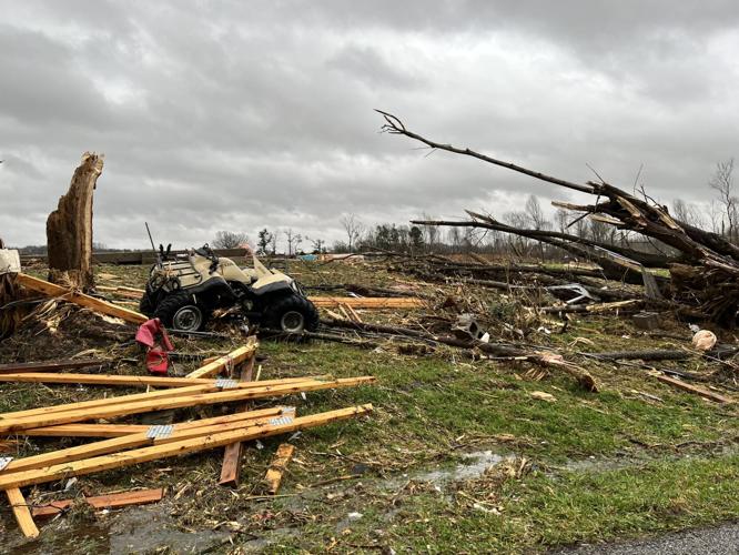 Damage in western Kentucky after Dec. 10-11, 2021 tornadoes