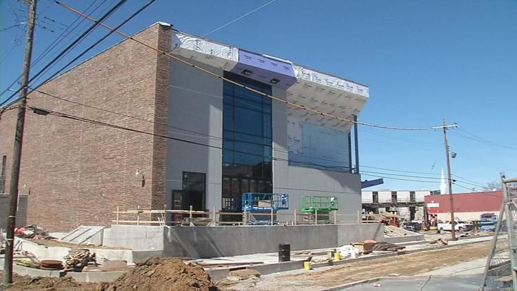 Paristown Hall under construction