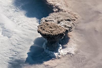 Volcano Eruption Spotted in Space