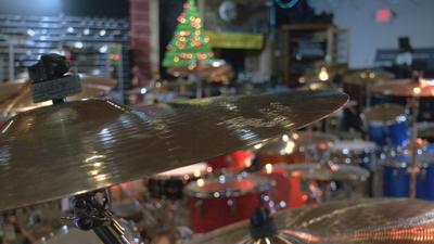 Drum cymbal at Mom's Music 12-29-21