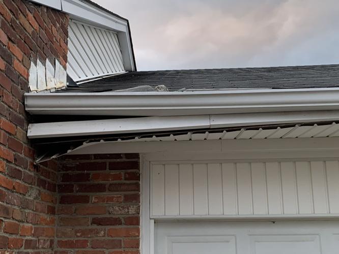 Damaged home from blasting at Louisville's future VA hospital site
