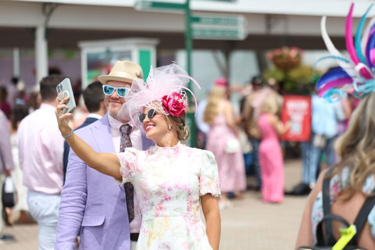 Fans on Kentucky Oaks Day 2025