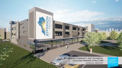 JCTC downtown Louisville campus construction 4-9-24