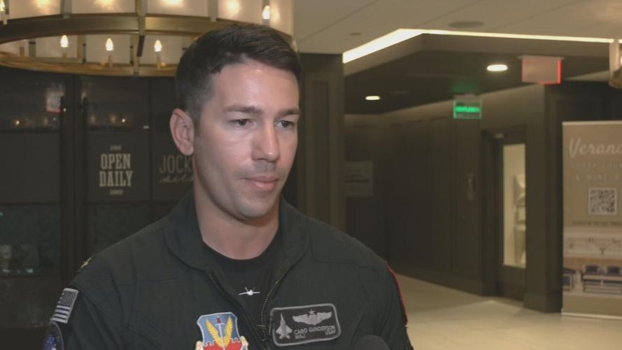 Maj. Joshua Gunderson talks about Thunder air show