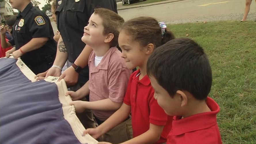 Luhr Elementary School Sept. 11, 2019 flag ceremony (9/11)