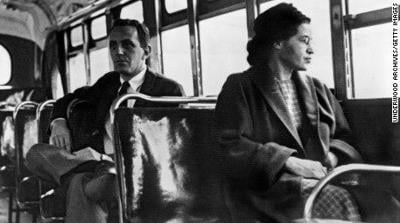 Rosa Parks on bus CNN pic