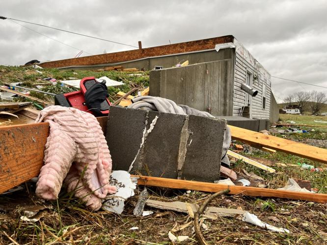 Damage in western Kentucky after Dec. 10-11, 2021 tornadoes