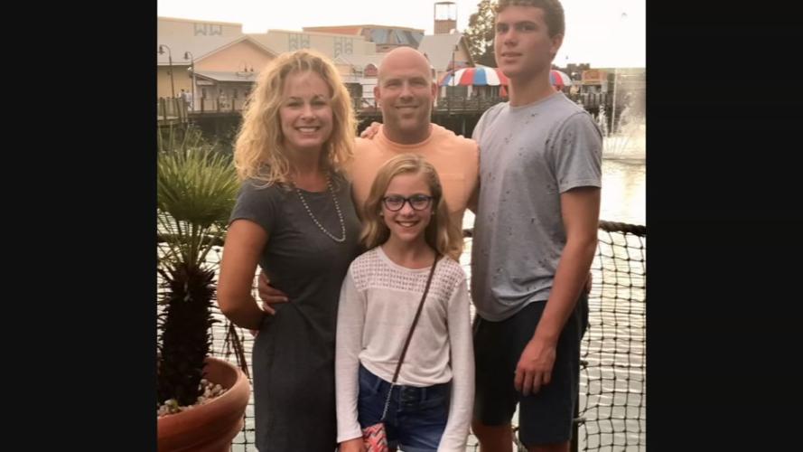 Travis Riley and his family