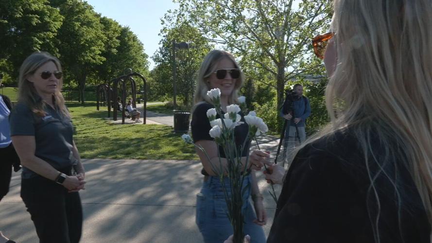 Remembrance walk at Big Four Bridge