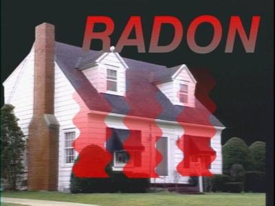 Radon testing - house AP graphic