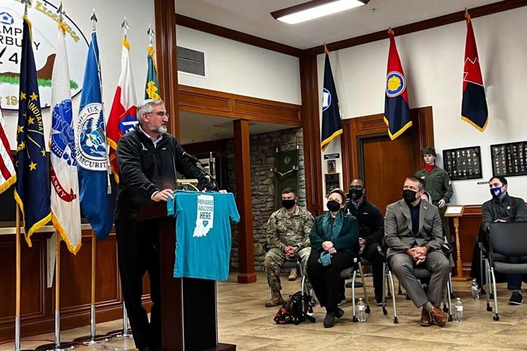 Indiana Gov Eric Holcomb joined state and federal officials at Indiana National Guard's Camp Atterbury.jpeg