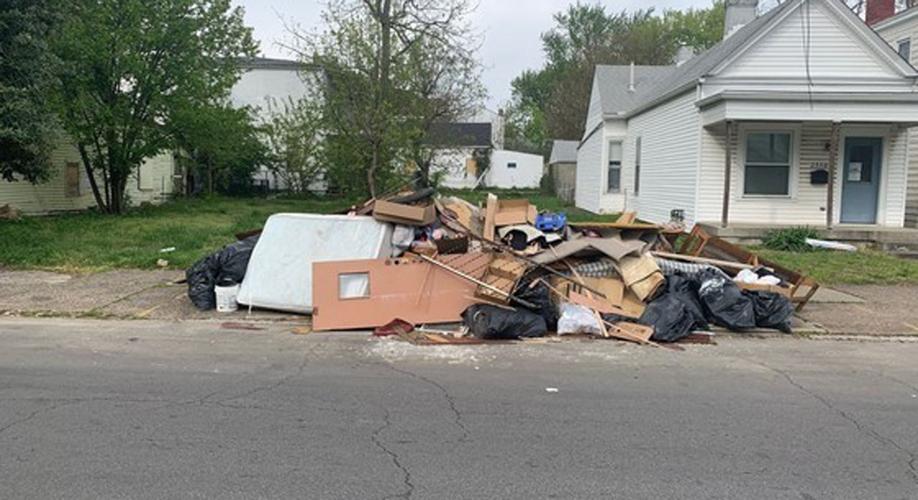 Illegal dumping in Portland neighborhood, April 15, 2020