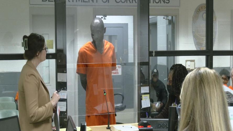 Kapongo Badibanga in court in Louisville, Kentucky