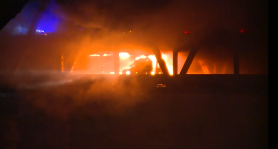 Fire on Brent Spence Bridge