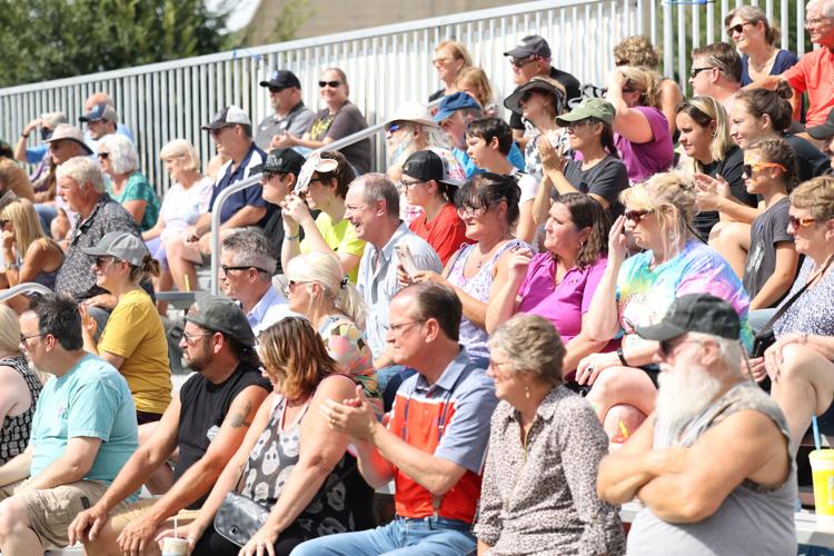 Crowd watches Pork Chop Revue