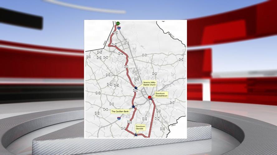 Pennington procession route - 3.19.26