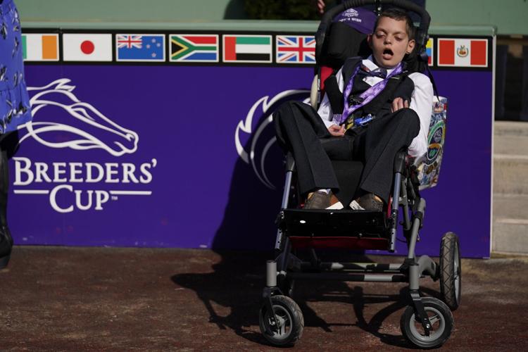 Cody Dorman - Breeders Cup Dirt Mile Cody's Wish winner's circle - 11-4-2023 1