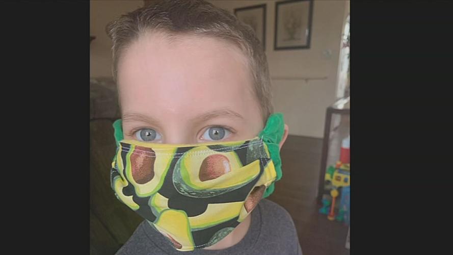 Arthur Brown wearing an avocado face mask