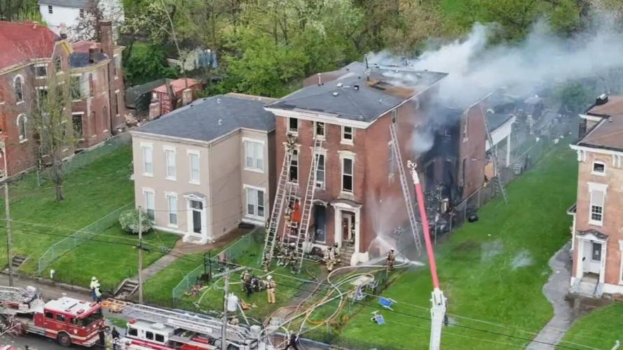 W Muhammad Ali apartment fire drone
