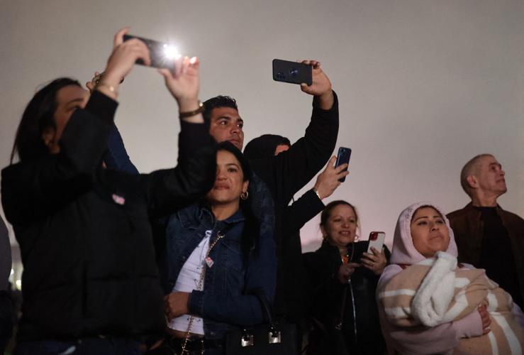 People record fireworks