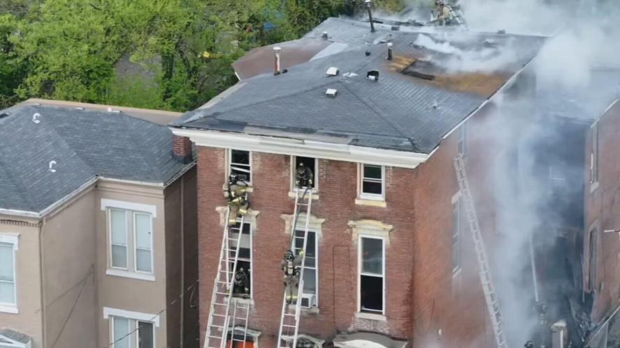 W Muhammad Ali apartment fire drone